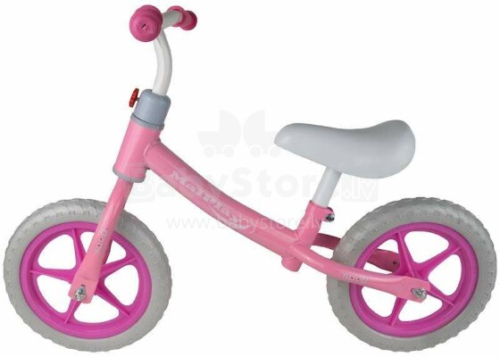 Ikonka Art.KX4731 Bērnu distanču velosipēds rozā un baltā krāsā