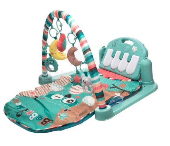 Ikonka Art.KX9884  Baby education mat 3in1 owl + piano