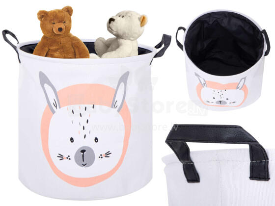 Ikonka Art.KX6193 Laundry organiser basket toy clothes rabbit