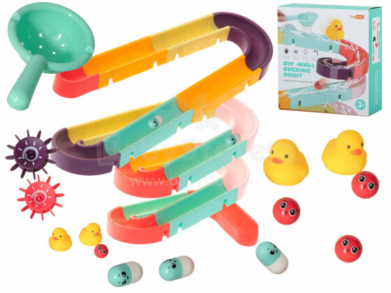 Ikonka Art.KX5951 Slide bath toy waterway + accessories