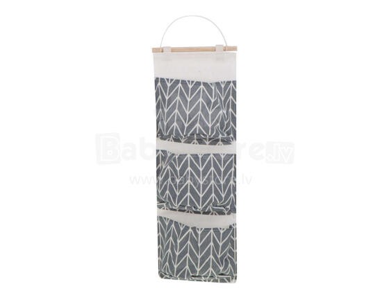 Ikonka Art.KX7971_2 Organiser hanging toy bag grey