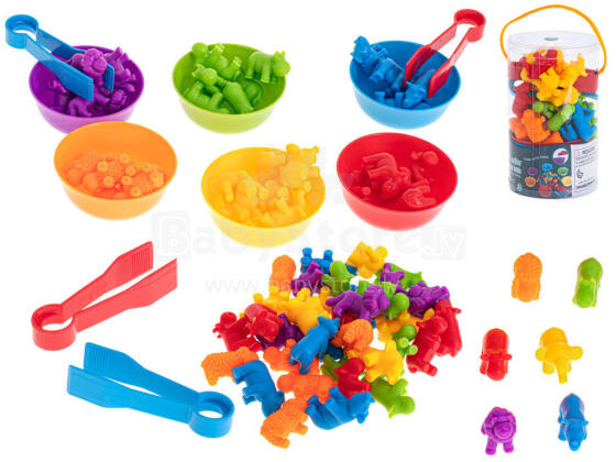 Ikonka Art.KX5698 Animals safari educational learning to count montessori 36el.