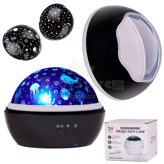 Ikonka Art.KX5582 Star projector bedside lamp + marine depths