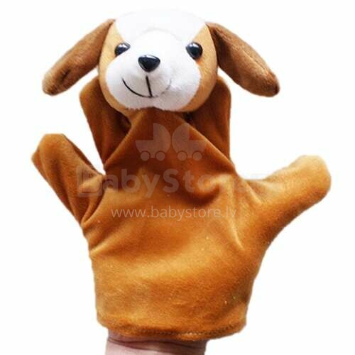 Ikonka Art.KX9756_10 Plush mascot hand puppet dog