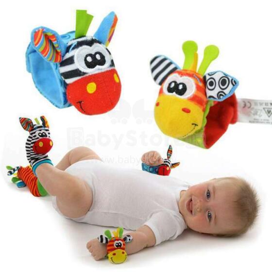 Ikonka Art.KX9344_1 Hand toy rattle 2pc.