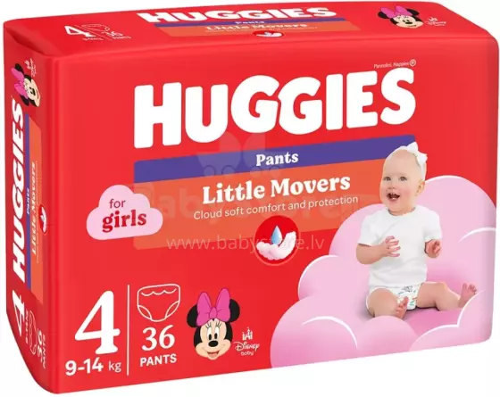 Huggies Pants D S4 Girl Art.BL041564258 Baby diapers 9-14 kg,36 pcs