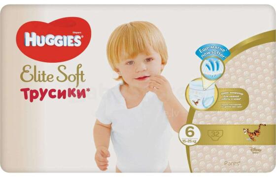 Huggies Elite soft pants 6, 15-25kg Art.2T1918 32 pcs