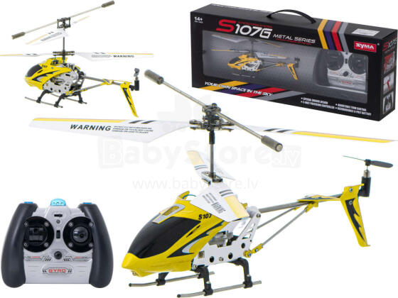 Ikonka Art.KX6560_1 SYMA S107G RC helicopter yellow