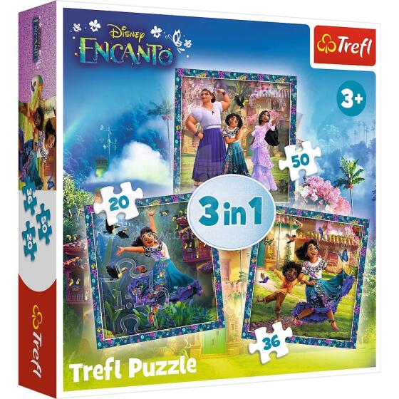 TREFL ENCANTO Puzzle 3 in 1 set 20 36 50 pcs