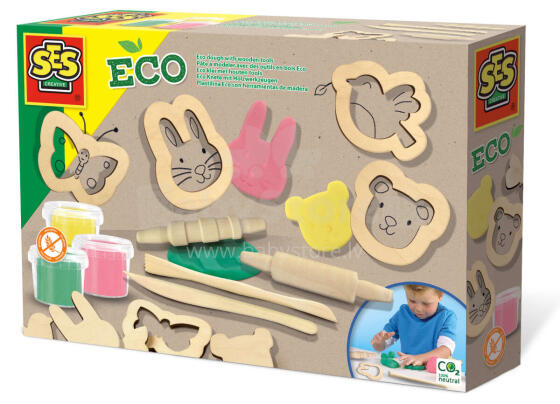 SES Eco dough with wooden tools
