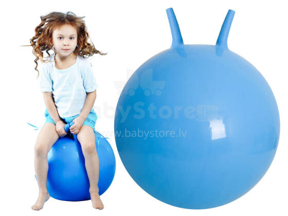 Ikonka Art.KX5384_1 Kangaroo jumping ball 65cm blue