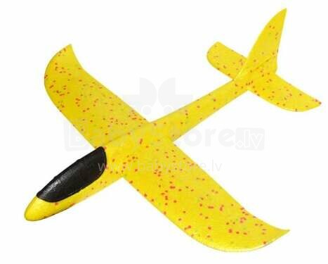 Ikonka Art.KX7954_3 Sklandytuvas lėktuvas 2LED polistirolas 48x47cm geltonas