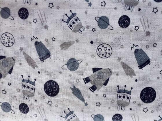 Autiņš marles ROCKETS 70x80 cm