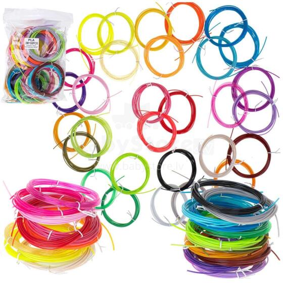 Ikonka Art.KX5109 3D filament pen refills 30pcs x 3m