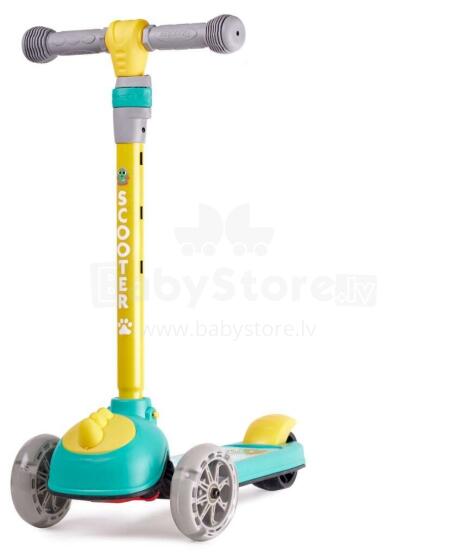 Ikonka Art.KX5376_2  3-WHEELED BALANCE SCOOTER, LED WHEELS LIGHTING