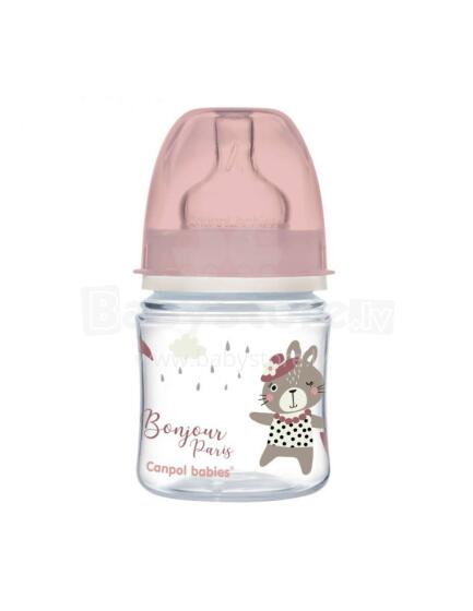 Canpol babies  Art.35/231_pin Easy Start BONJOUR PARIS Wide neck feeding bottle Anti-colic 120ml
