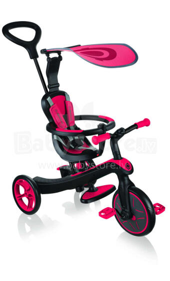 GLOBBER trīsritenis Trike Explorer 4in1, red, 632-102
