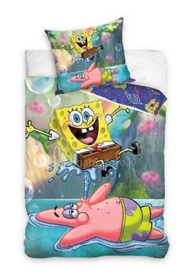 Carbotex Bedding Sponge Bob 140x200/60x63cm Art.SBOB181102-5
