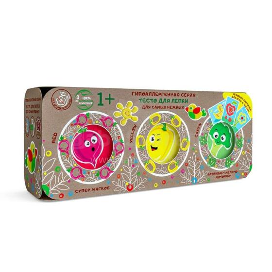 EcoToys City Creative set Play dough set - ECO Series 3 cups Classic 