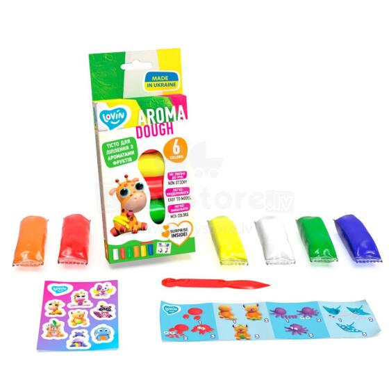 EcoToys City Creative set Play dough set - Aroma Asorti New 6 colors 