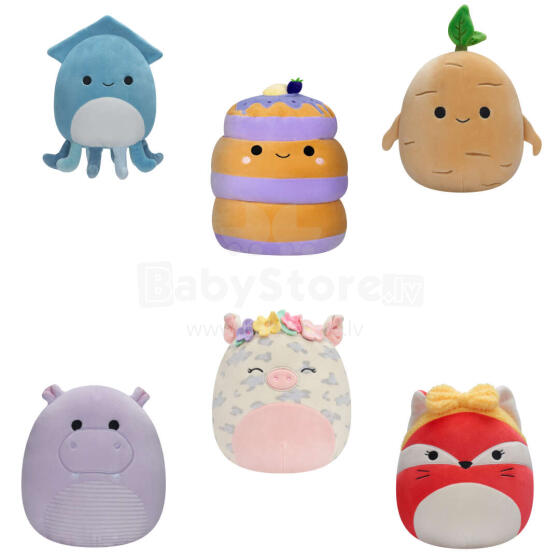 SQUISHMALLOWS W14 Plīša rotaļlieta, 19 cm