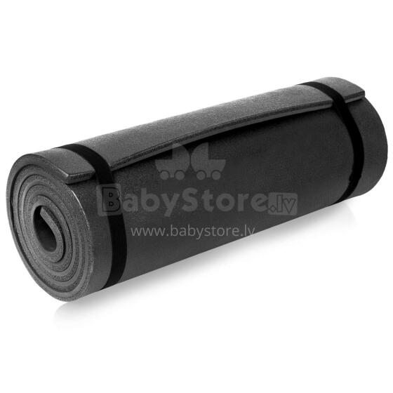 A two-layer sleeping pad 180x50x1 cm with increased mechanical resistance black Spokey CAMPINOS