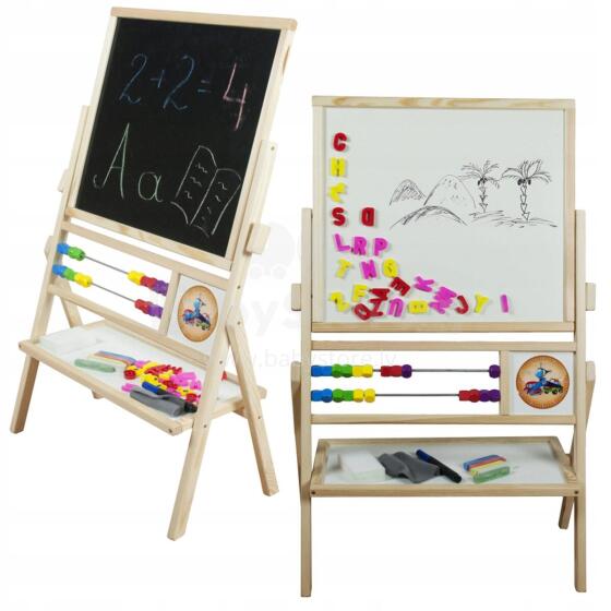3Toysm Desk Art.149214 Wooden Double Sided Drawing Board 90cm