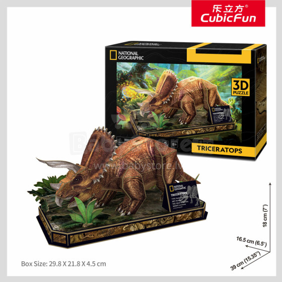 CUBIC FUN National Geographic 3D pusle Tritseratops