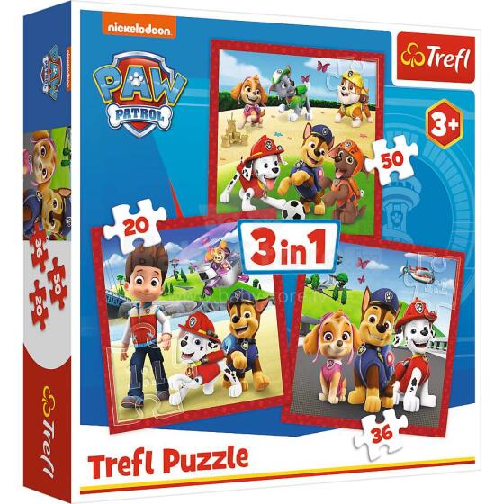 TREFL PAW PATROL Puzzle 3 in 1 set