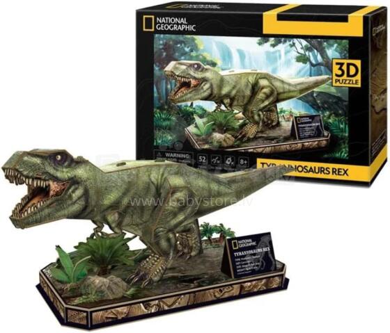 Cubic Fun National Geographic 3D Puzle Art.DS1051H Tyrannosaurus REX