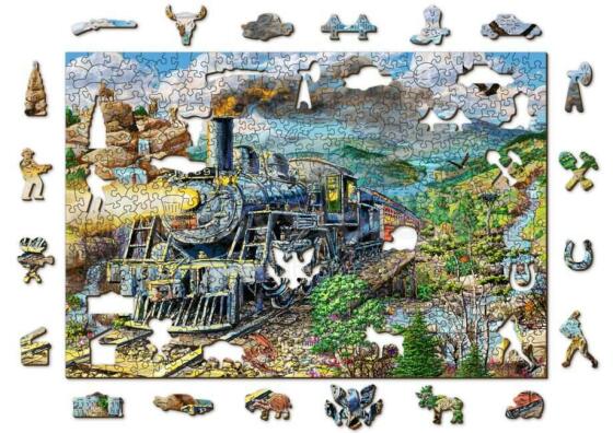 Wooden City Wood Puzzle  Art.US W 505-0055-L Wooden developmental puzzle