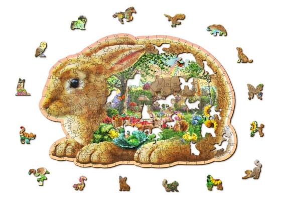 Wooden City Wood Puzzle  Art.HE 0156-L  Wooden developmental puzzle