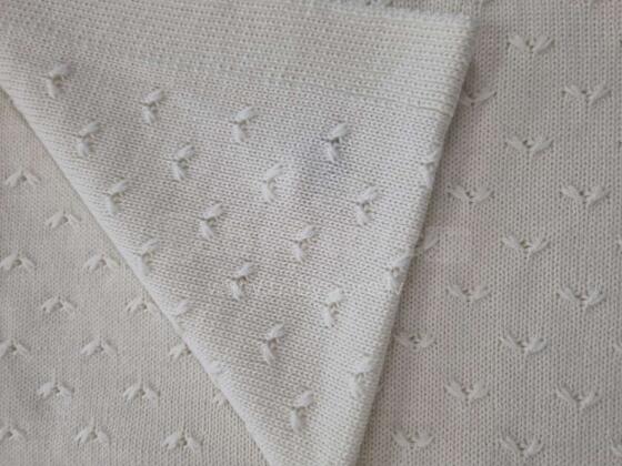 Kids Blanket Merino Art.P21 White Merino wool baby blanket/plaid 75x100cm