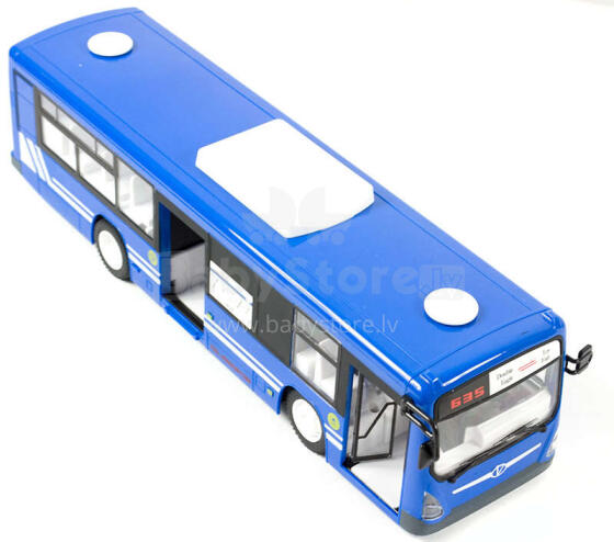 Ikonka Art.KX9563_2 Remote controlled RC bus with doors blue
