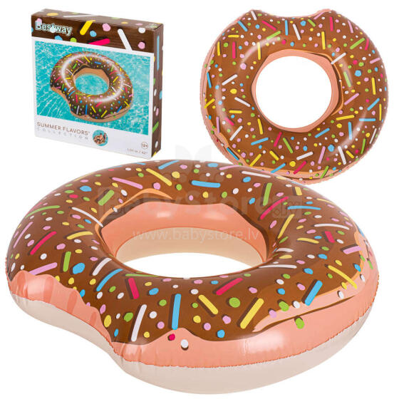 Ikonka Art.KX5003_1 BESTWAY 36118 Donut 107cm bronzas peldēšanas ritenis