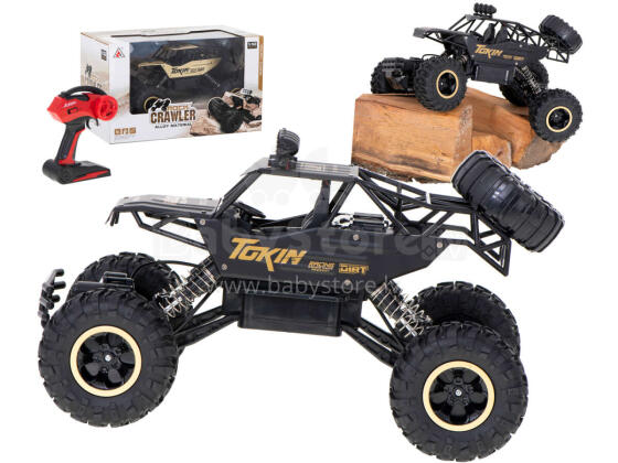 Ikonka Art.KX7501_3 RC auto Rock Crawler 1:12 4WD METAL melns