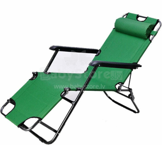 Saliekams zaļš dārza krēsls