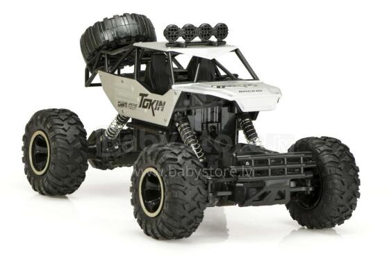 RC automobilis Rock Crawler 1:12 4WD METAL silver