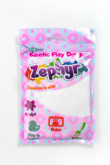 ZEPHYR Art.812750 75 g - kinetic plasticine (white)