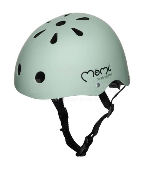 Momi Mimi Helmet Art.ROBI00050 Green Mat Sertificēta, regulējama ķivere bērniem  (47-58 cm)