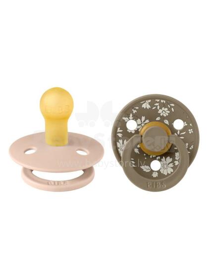 Bibs Liberty Colour Round – Capel Blush Mix Art.150181 Soothers 0-6 m, 100% natural