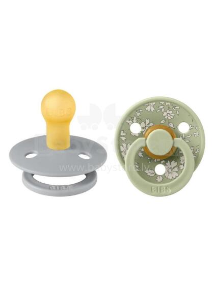 Bibs Liberty Colour Round – Capel Sage Mix Art.150190 Soothers 0-6 m, 100% natural