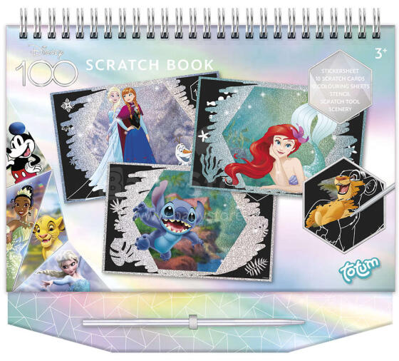 TOTUM DISNEY Art.300255 Scratch grāmata