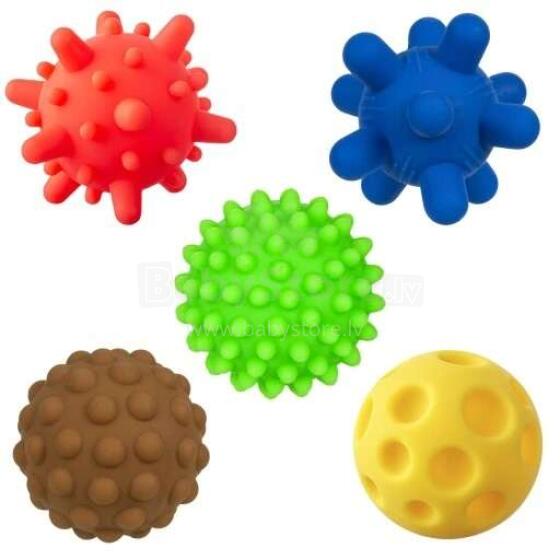 Tullo Art.150259 Massage-sensory balls,5 pcs.