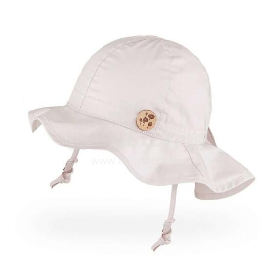 TuTu Flowers Art,3-005487 Beige hat-panama with laces