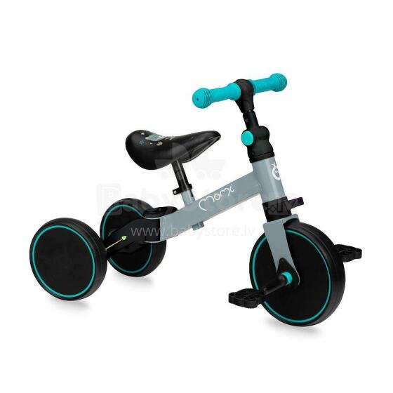 MoMi LORIS 4in1Art.ROBI00041 Grey Turquoise ride-on bike