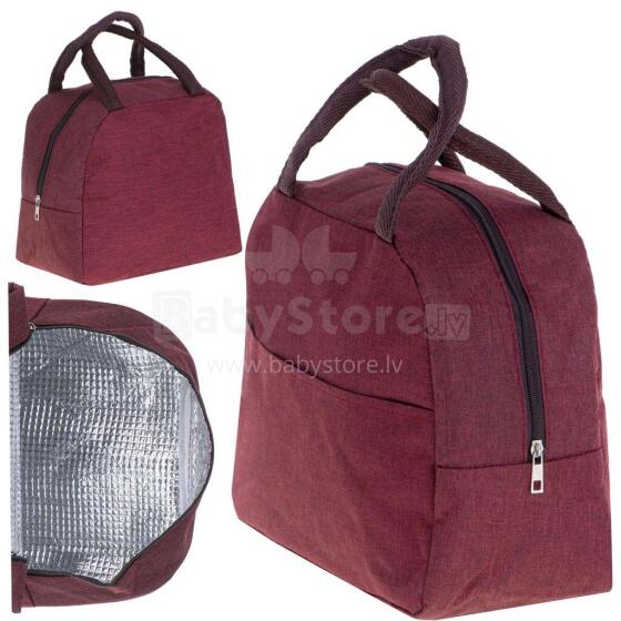 Ikonka Art.KX5110 Thermal insulation bag breakfast lunch red