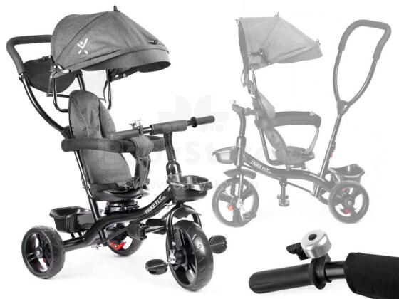 Ikonka Art.KX6200 Trike Fix Lite tricycle grey