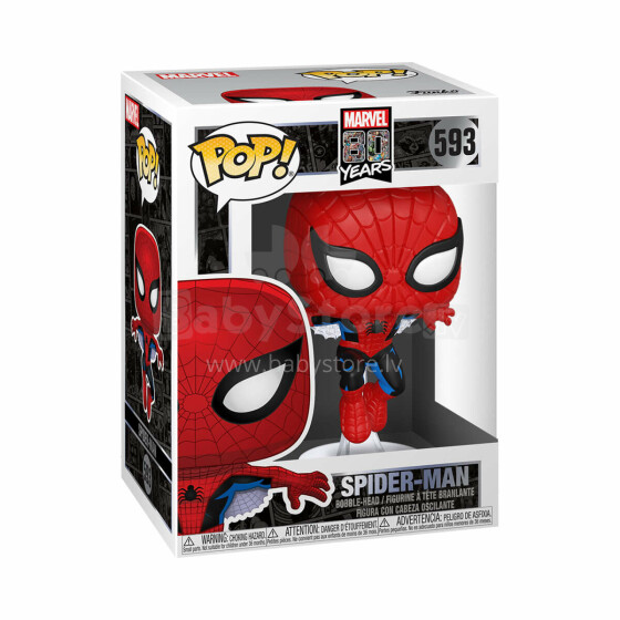 FUNKO POP! Vinyl Figuur: Marvel 80th - Spider-Man, 9,5 cm