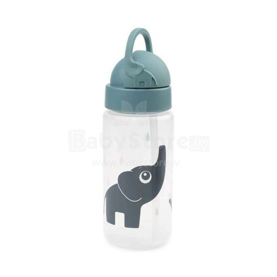 Done by Deer Straw bottle Elphee Blue, 350 ml